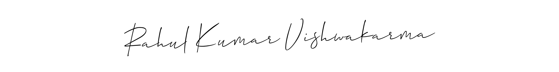 Similarly Allison_Script is the best handwritten signature design. Signature creator online .You can use it as an online autograph creator for name Rahul Kumar Vishwakarma. Rahul Kumar Vishwakarma signature style 2 images and pictures png