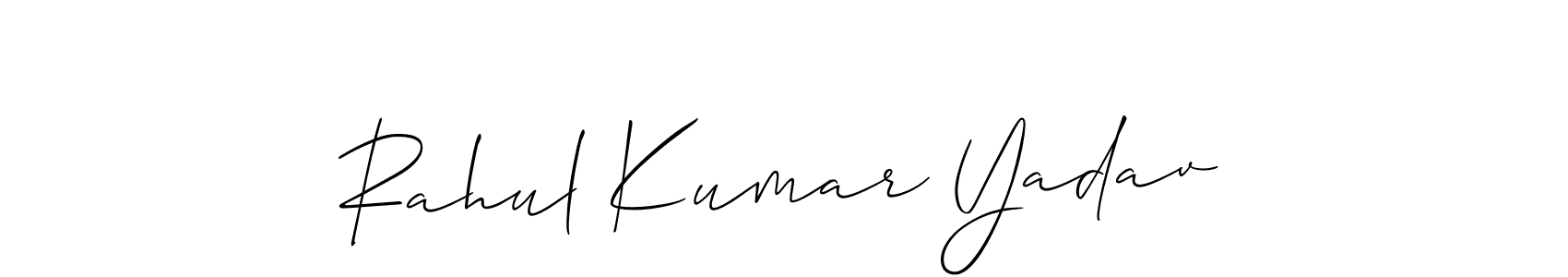 It looks lik you need a new signature style for name Rahul Kumar Yadav. Design unique handwritten (Allison_Script) signature with our free signature maker in just a few clicks. Rahul Kumar Yadav signature style 2 images and pictures png