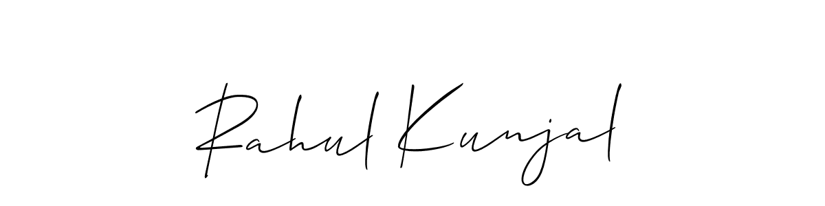 See photos of Rahul Kunjal official signature by Spectra . Check more albums & portfolios. Read reviews & check more about Allison_Script font. Rahul Kunjal signature style 2 images and pictures png