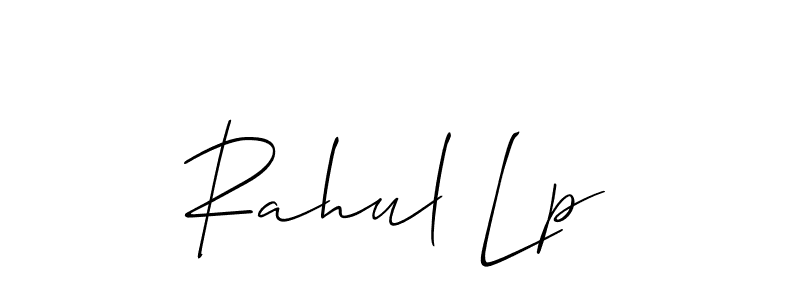 How to make Rahul Lp signature? Allison_Script is a professional autograph style. Create handwritten signature for Rahul Lp name. Rahul Lp signature style 2 images and pictures png