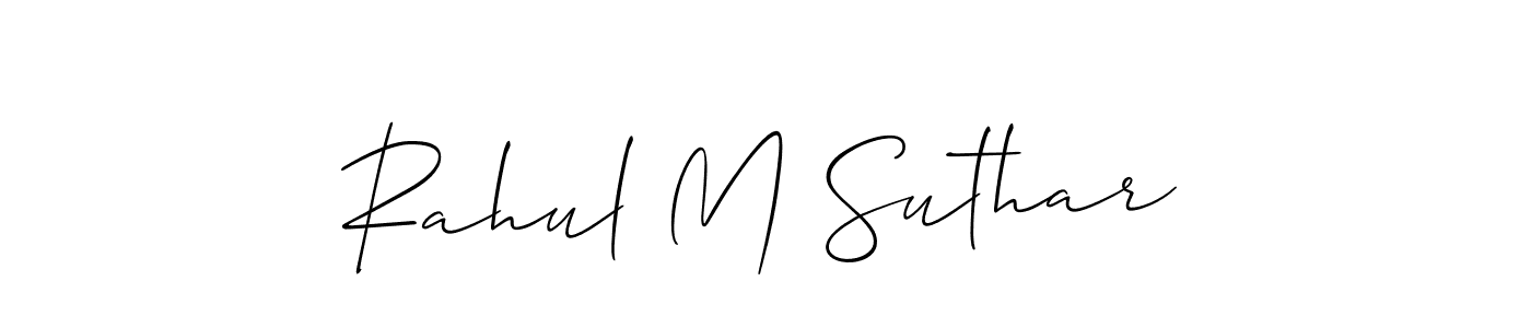 Similarly Allison_Script is the best handwritten signature design. Signature creator online .You can use it as an online autograph creator for name Rahul M Suthar. Rahul M Suthar signature style 2 images and pictures png