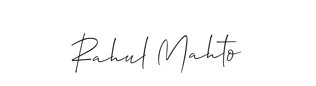 It looks lik you need a new signature style for name Rahul Mahto. Design unique handwritten (Allison_Script) signature with our free signature maker in just a few clicks. Rahul Mahto signature style 2 images and pictures png