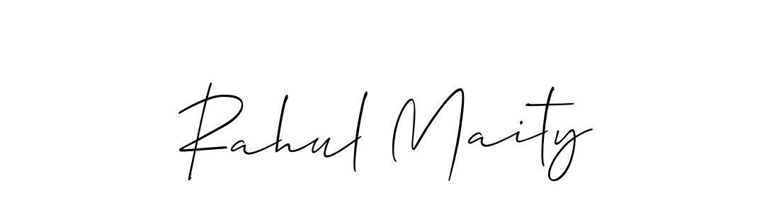 You should practise on your own different ways (Allison_Script) to write your name (Rahul Maity) in signature. don't let someone else do it for you. Rahul Maity signature style 2 images and pictures png