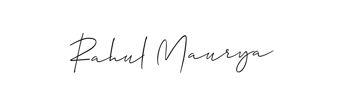 You should practise on your own different ways (Allison_Script) to write your name (Rahul Maurya) in signature. don't let someone else do it for you. Rahul Maurya signature style 2 images and pictures png