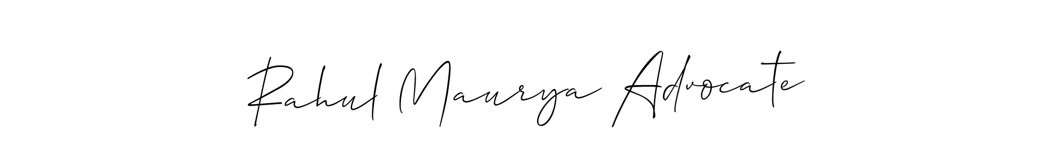 Also we have Rahul Maurya Advocate name is the best signature style. Create professional handwritten signature collection using Allison_Script autograph style. Rahul Maurya Advocate signature style 2 images and pictures png