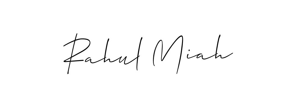 How to make Rahul Miah name signature. Use Allison_Script style for creating short signs online. This is the latest handwritten sign. Rahul Miah signature style 2 images and pictures png