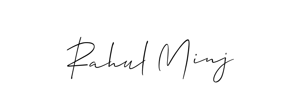 Design your own signature with our free online signature maker. With this signature software, you can create a handwritten (Allison_Script) signature for name Rahul Minj. Rahul Minj signature style 2 images and pictures png