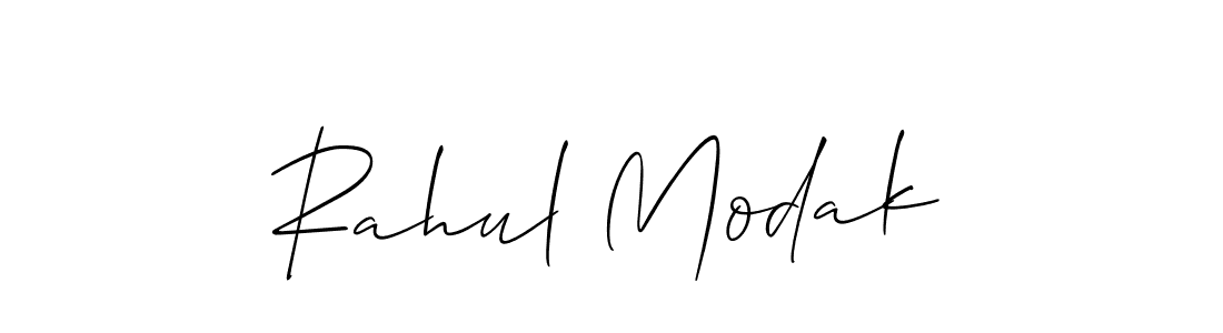 Create a beautiful signature design for name Rahul Modak. With this signature (Allison_Script) fonts, you can make a handwritten signature for free. Rahul Modak signature style 2 images and pictures png