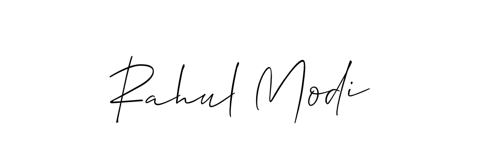 You should practise on your own different ways (Allison_Script) to write your name (Rahul Modi) in signature. don't let someone else do it for you. Rahul Modi signature style 2 images and pictures png