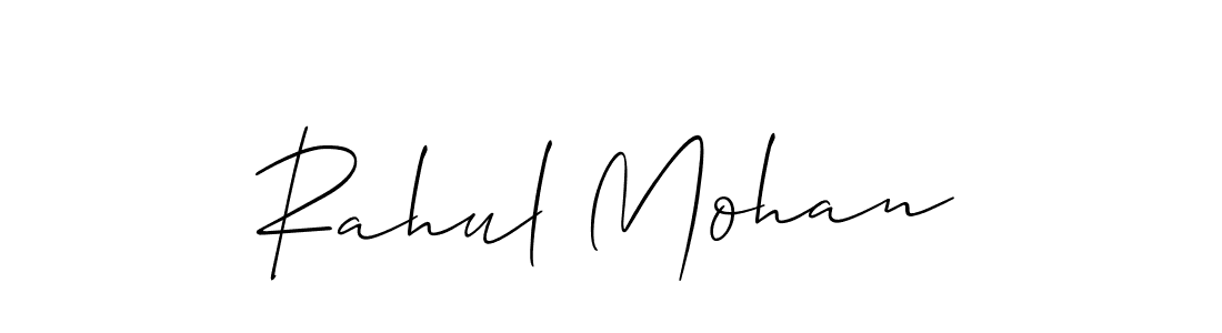 It looks lik you need a new signature style for name Rahul Mohan. Design unique handwritten (Allison_Script) signature with our free signature maker in just a few clicks. Rahul Mohan signature style 2 images and pictures png