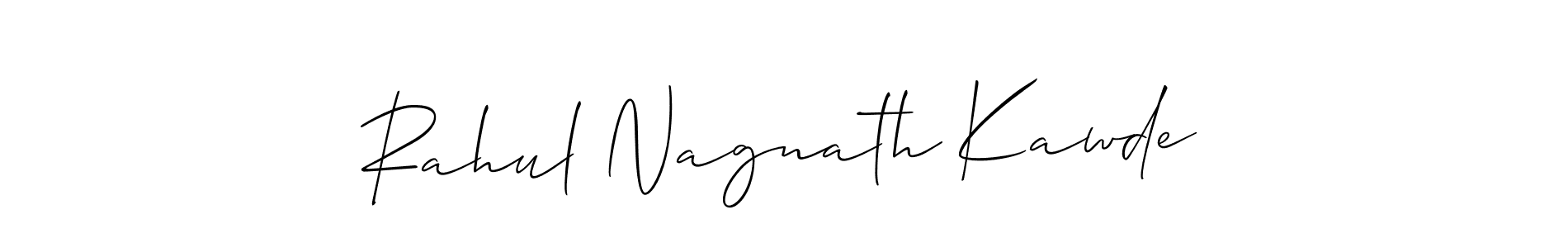 It looks lik you need a new signature style for name Rahul Nagnath Kawde. Design unique handwritten (Allison_Script) signature with our free signature maker in just a few clicks. Rahul Nagnath Kawde signature style 2 images and pictures png