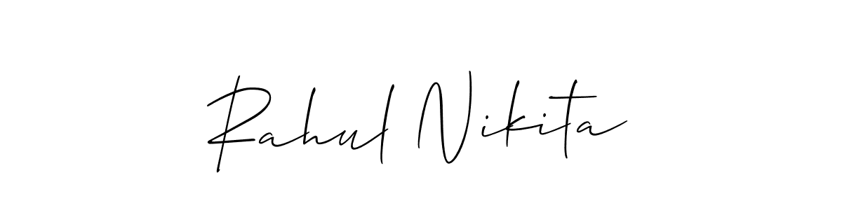 Once you've used our free online signature maker to create your best signature Allison_Script style, it's time to enjoy all of the benefits that Rahul Nikita name signing documents. Rahul Nikita signature style 2 images and pictures png