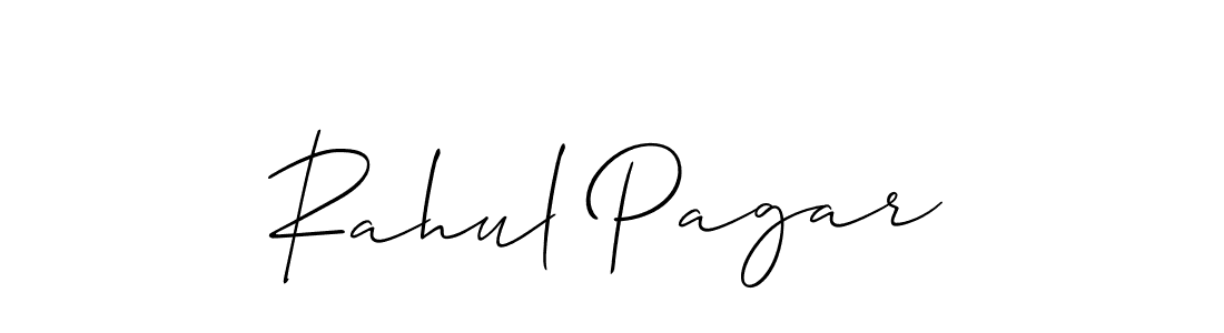 Also we have Rahul Pagar name is the best signature style. Create professional handwritten signature collection using Allison_Script autograph style. Rahul Pagar signature style 2 images and pictures png