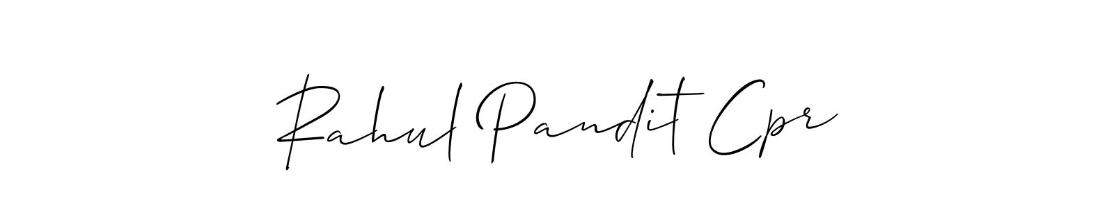 Also You can easily find your signature by using the search form. We will create Rahul Pandit Cpr name handwritten signature images for you free of cost using Allison_Script sign style. Rahul Pandit Cpr signature style 2 images and pictures png