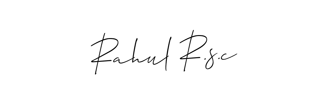 Similarly Allison_Script is the best handwritten signature design. Signature creator online .You can use it as an online autograph creator for name Rahul R.s.c. Rahul R.s.c signature style 2 images and pictures png