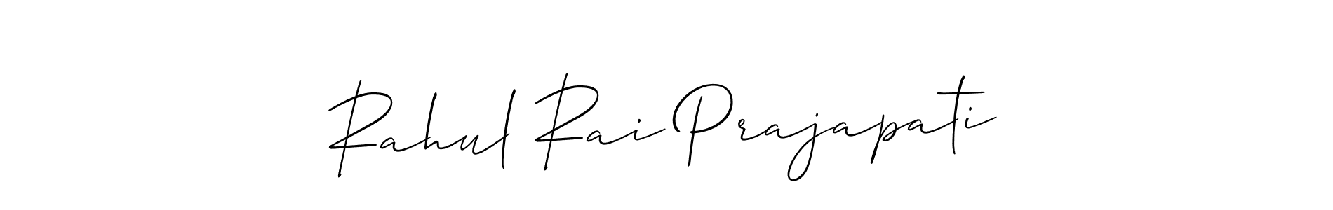 Make a short Rahul Rai Prajapati signature style. Manage your documents anywhere anytime using Allison_Script. Create and add eSignatures, submit forms, share and send files easily. Rahul Rai Prajapati signature style 2 images and pictures png