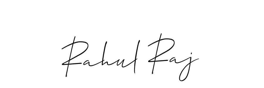 The best way (Allison_Script) to make a short signature is to pick only two or three words in your name. The name Rahul Raj include a total of six letters. For converting this name. Rahul Raj signature style 2 images and pictures png