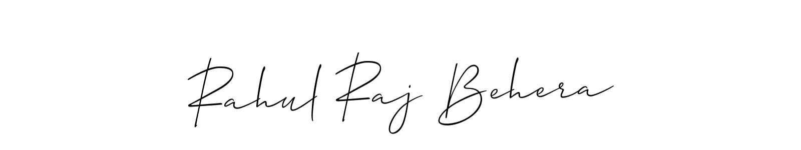 It looks lik you need a new signature style for name Rahul Raj Behera. Design unique handwritten (Allison_Script) signature with our free signature maker in just a few clicks. Rahul Raj Behera signature style 2 images and pictures png
