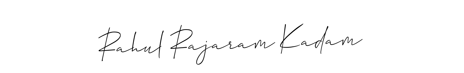 Also You can easily find your signature by using the search form. We will create Rahul Rajaram Kadam name handwritten signature images for you free of cost using Allison_Script sign style. Rahul Rajaram Kadam signature style 2 images and pictures png