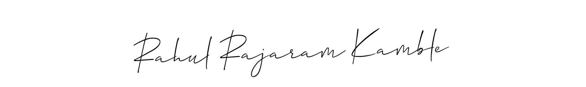 if you are searching for the best signature style for your name Rahul Rajaram Kamble. so please give up your signature search. here we have designed multiple signature styles  using Allison_Script. Rahul Rajaram Kamble signature style 2 images and pictures png