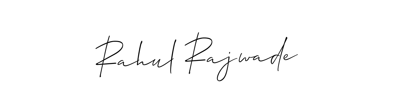 Rahul Rajwade stylish signature style. Best Handwritten Sign (Allison_Script) for my name. Handwritten Signature Collection Ideas for my name Rahul Rajwade. Rahul Rajwade signature style 2 images and pictures png