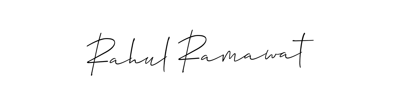 Similarly Allison_Script is the best handwritten signature design. Signature creator online .You can use it as an online autograph creator for name Rahul Ramawat. Rahul Ramawat signature style 2 images and pictures png