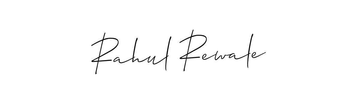 Create a beautiful signature design for name Rahul Rewale. With this signature (Allison_Script) fonts, you can make a handwritten signature for free. Rahul Rewale signature style 2 images and pictures png