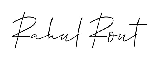 The Allison_Script handwriting style adds charm and authenticity to name Rahul Rout. A wonderful choice for personal thank-you notes. Rahul Rout signature style 2 images and pictures png