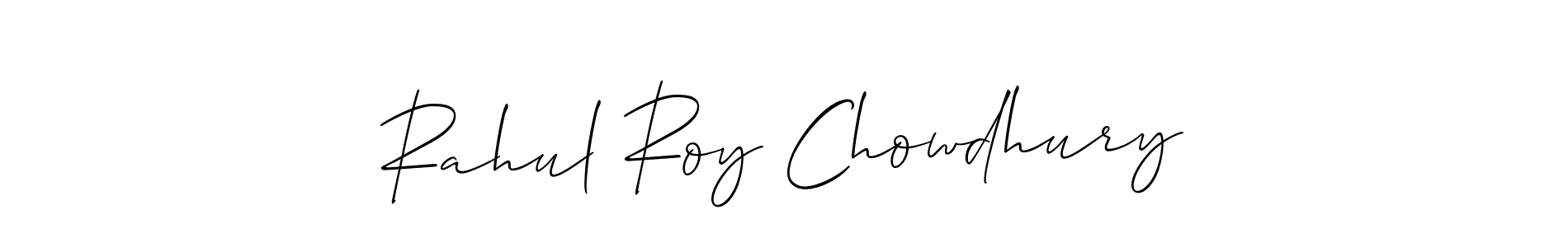 Similarly Allison_Script is the best handwritten signature design. Signature creator online .You can use it as an online autograph creator for name Rahul Roy Chowdhury. Rahul Roy Chowdhury signature style 2 images and pictures png