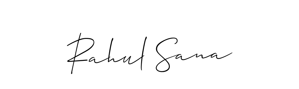 if you are searching for the best signature style for your name Rahul Sana. so please give up your signature search. here we have designed multiple signature styles  using Allison_Script. Rahul Sana signature style 2 images and pictures png