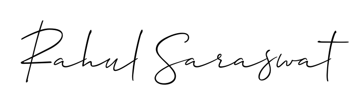 A dynamic signature style for Rahul Saraswat using Allison_Script script. Designed to look authentic, handwritten, and professional. Rahul Saraswat signature style 2 images and pictures png