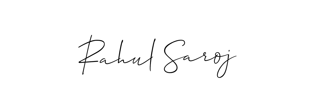 Best and Professional Signature Style for Rahul Saroj. Allison_Script Best Signature Style Collection. Rahul Saroj signature style 2 images and pictures png