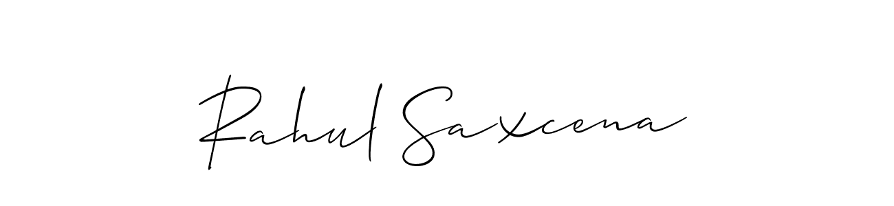 The best way (Allison_Script) to make a short signature is to pick only two or three words in your name. The name Rahul Saxcena include a total of six letters. For converting this name. Rahul Saxcena signature style 2 images and pictures png