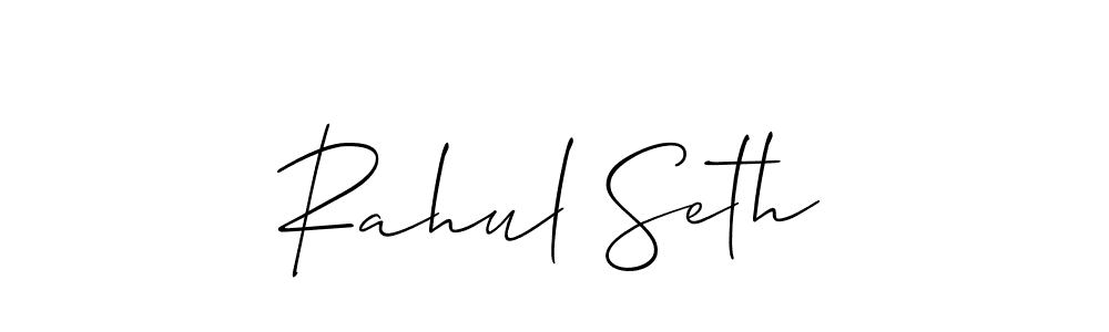 Similarly Allison_Script is the best handwritten signature design. Signature creator online .You can use it as an online autograph creator for name Rahul Seth. Rahul Seth signature style 2 images and pictures png