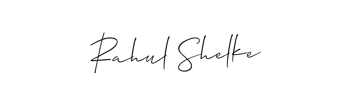 The best way (Allison_Script) to make a short signature is to pick only two or three words in your name. The name Rahul Shelke include a total of six letters. For converting this name. Rahul Shelke signature style 2 images and pictures png