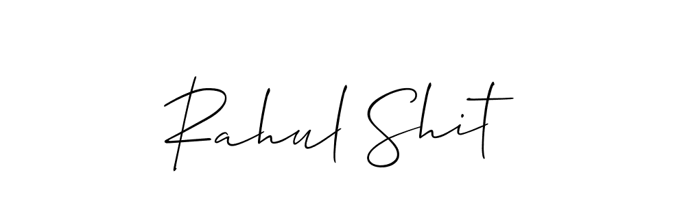 The best way (Allison_Script) to make a short signature is to pick only two or three words in your name. The name Rahul Shit include a total of six letters. For converting this name. Rahul Shit signature style 2 images and pictures png