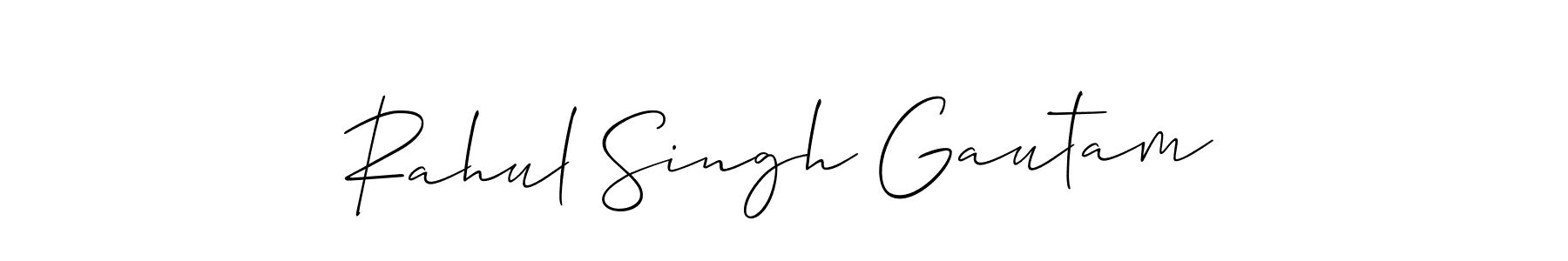 How to make Rahul Singh Gautam name signature. Use Allison_Script style for creating short signs online. This is the latest handwritten sign. Rahul Singh Gautam signature style 2 images and pictures png