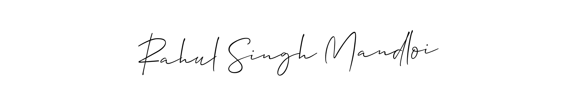 Rahul Singh Mandloi stylish signature style. Best Handwritten Sign (Allison_Script) for my name. Handwritten Signature Collection Ideas for my name Rahul Singh Mandloi. Rahul Singh Mandloi signature style 2 images and pictures png