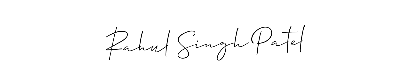 This is the best signature style for the Rahul Singh Patel name. Also you like these signature font (Allison_Script). Mix name signature. Rahul Singh Patel signature style 2 images and pictures png