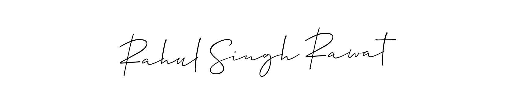 Make a short Rahul Singh Rawat signature style. Manage your documents anywhere anytime using Allison_Script. Create and add eSignatures, submit forms, share and send files easily. Rahul Singh Rawat signature style 2 images and pictures png