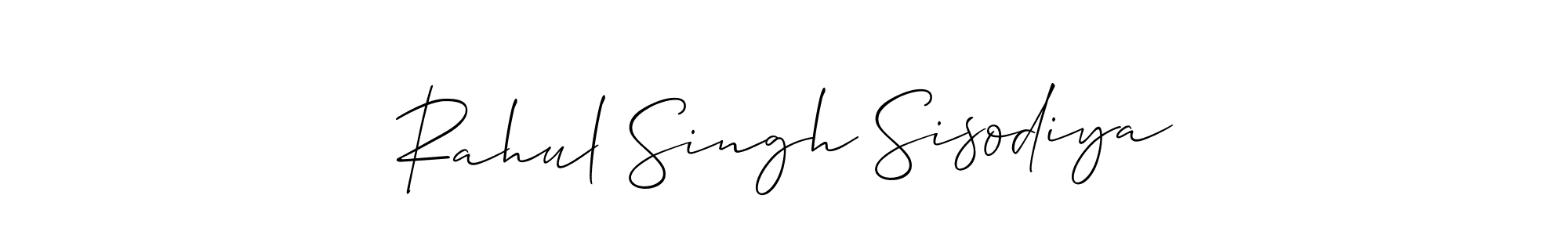 Design your own signature with our free online signature maker. With this signature software, you can create a handwritten (Allison_Script) signature for name Rahul Singh Sisodiya. Rahul Singh Sisodiya signature style 2 images and pictures png