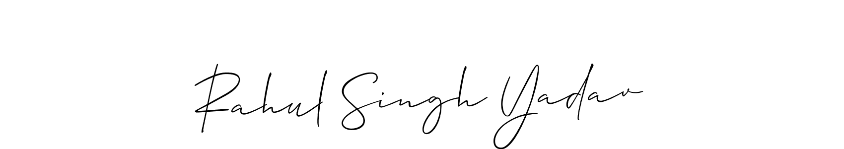 Also we have Rahul Singh Yadav name is the best signature style. Create professional handwritten signature collection using Allison_Script autograph style. Rahul Singh Yadav signature style 2 images and pictures png