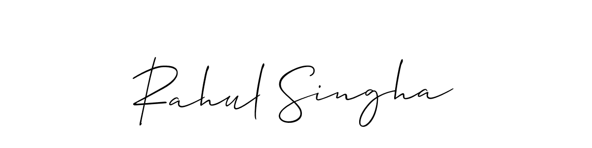 Allison_Script is a professional signature style that is perfect for those who want to add a touch of class to their signature. It is also a great choice for those who want to make their signature more unique. Get Rahul Singha name to fancy signature for free. Rahul Singha signature style 2 images and pictures png