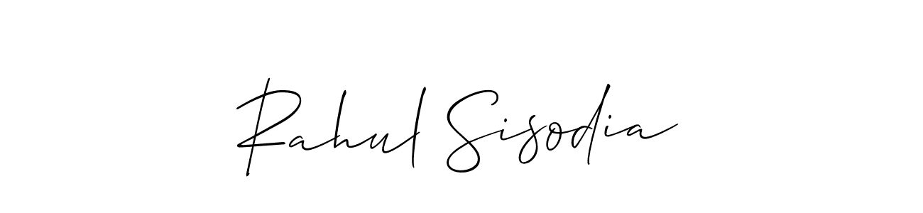 How to make Rahul Sisodia signature? Allison_Script is a professional autograph style. Create handwritten signature for Rahul Sisodia name. Rahul Sisodia signature style 2 images and pictures png