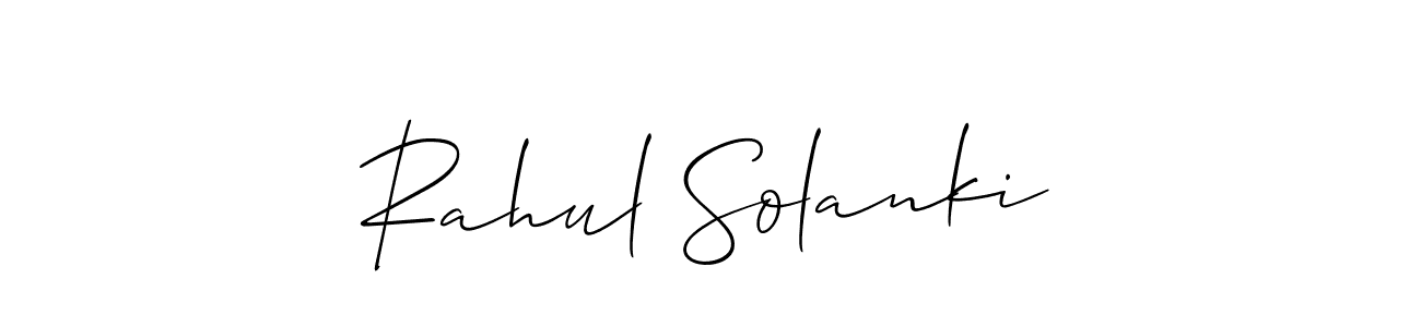 This is the best signature style for the Rahul Solanki name. Also you like these signature font (Allison_Script). Mix name signature. Rahul Solanki signature style 2 images and pictures png