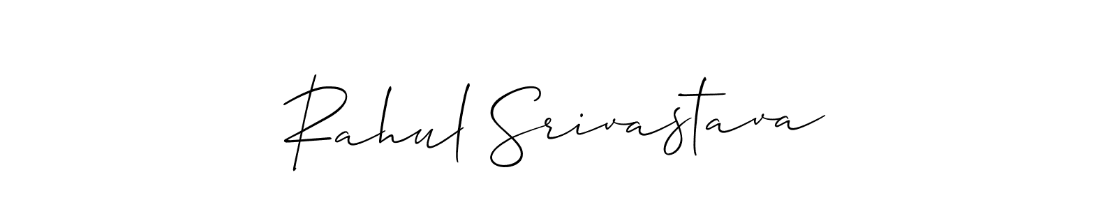 Create a beautiful signature design for name Rahul Srivastava. With this signature (Allison_Script) fonts, you can make a handwritten signature for free. Rahul Srivastava signature style 2 images and pictures png