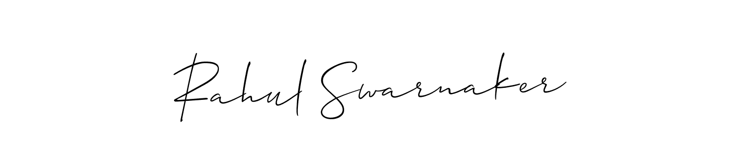 Design your own signature with our free online signature maker. With this signature software, you can create a handwritten (Allison_Script) signature for name Rahul Swarnaker. Rahul Swarnaker signature style 2 images and pictures png