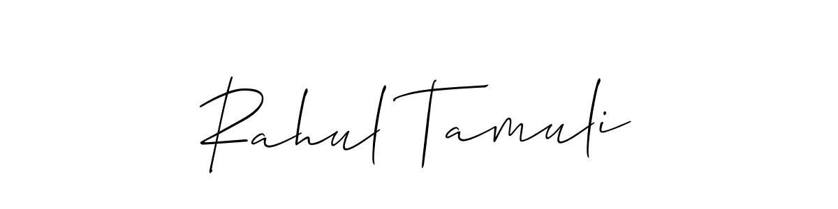 This is the best signature style for the Rahul Tamuli name. Also you like these signature font (Allison_Script). Mix name signature. Rahul Tamuli signature style 2 images and pictures png