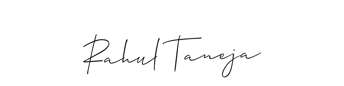 It looks lik you need a new signature style for name Rahul Taneja. Design unique handwritten (Allison_Script) signature with our free signature maker in just a few clicks. Rahul Taneja signature style 2 images and pictures png