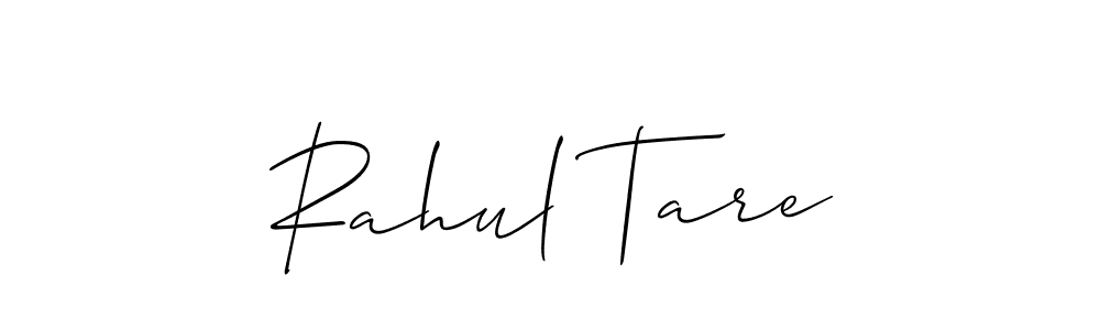 Similarly Allison_Script is the best handwritten signature design. Signature creator online .You can use it as an online autograph creator for name Rahul Tare. Rahul Tare signature style 2 images and pictures png